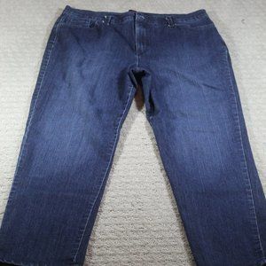Gloria Vanderbilt Amanda Size 14 High Rise Straight Leg Blue Jeans